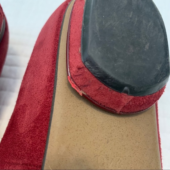 Alexander McQueen burgundy skull loafers - Picture 2 of 10